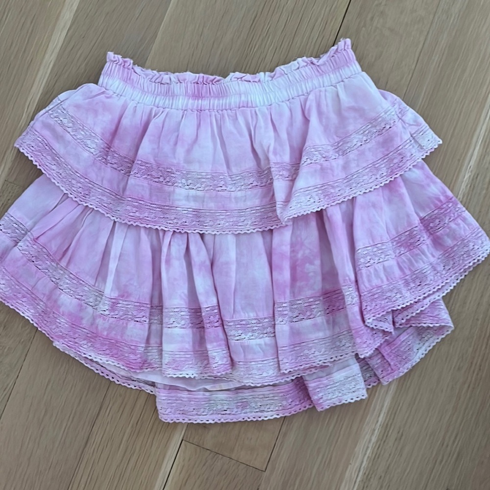 Love shack fancy mini skirt